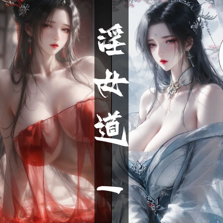 [中文][新漫][AI]雪琪篇淫女道-淫梦+女侠风[巨乳] 