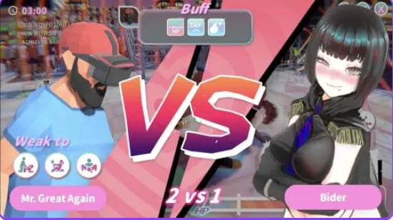 【PC/官中/探索/SLG游戏/1.80G】U.F.F.C – 天下第一武道会(U.F.F.C – Ultimate Fuckable Championshipp)Demo 官中步兵版+探索SLG游戏+1.80G