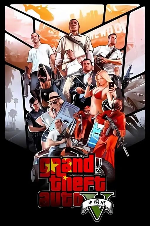 GTA5侠盗猎车手5:中国风6.0/Grand Theft Auto V China（V1.41+功能强大内置修改器+集成走私大暴走等全DLCs+警察模式+蜘蛛侠模式啊+热咖啡+1300辆真车+183位美女与英雄+200%存档+高清ENB画质补丁-满满的中国风元素-让你游戏停不下来）-中文绅士游戏下载,黄游,色情手机游戏,绅士漫画,里番