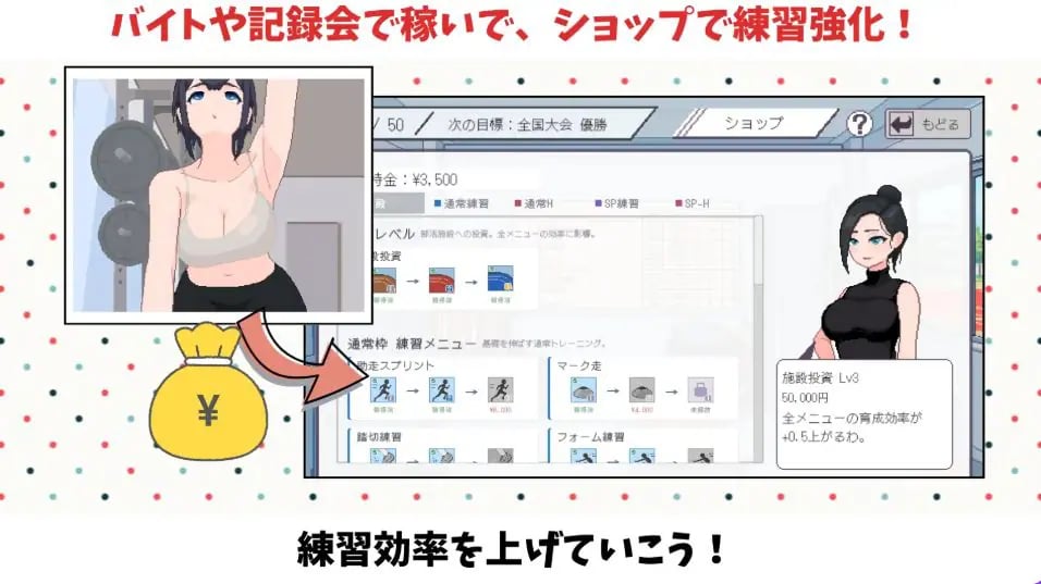 【PC/生肉/互动/SLG游戏/188M】 陆上选手的培育方法 (陸上選手のエッチな育て方) 生肉+互动SLG游戏+188M