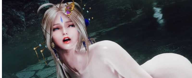 【3D同人/全动态】我的女神同人：温泉中的女神贝露丹蒂！1080HD版【新作/超精美渲染】