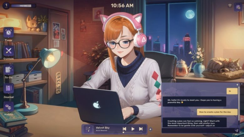 【PC/官中/治愈/陪伴/休闲/益智游戏/1.02G】Lo-Fi女孩:AI助手 官方简体中文版+治愈系+虚拟陪伴益智休闲游戏+1.02G
