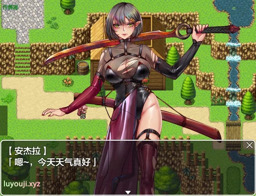 【PC/安卓/AI汉化/拨作/RPG游戏/1.50G】 精灵战士 安吉拉（エルフの戦士 アンジェラ）内嵌AI汉化版+作弊码+PC+安卓+拔作RPG游戏+1.50G