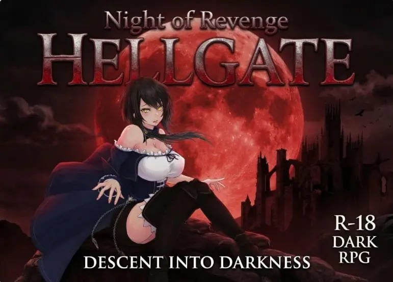 【PC/官中/动作/ACT游戏/2.9G】 魔女复仇之夜 “地狱之门：堕入黑暗” （Night of Revenge “HELLGATE: Descent Into Darkness”） 大型MOD Ver1.2.6 官中版+汉化补丁+存档+动作ACT游戏啊+2.9G-中文绅士游戏下载,黄游,色情手机游戏,绅士漫画,里番