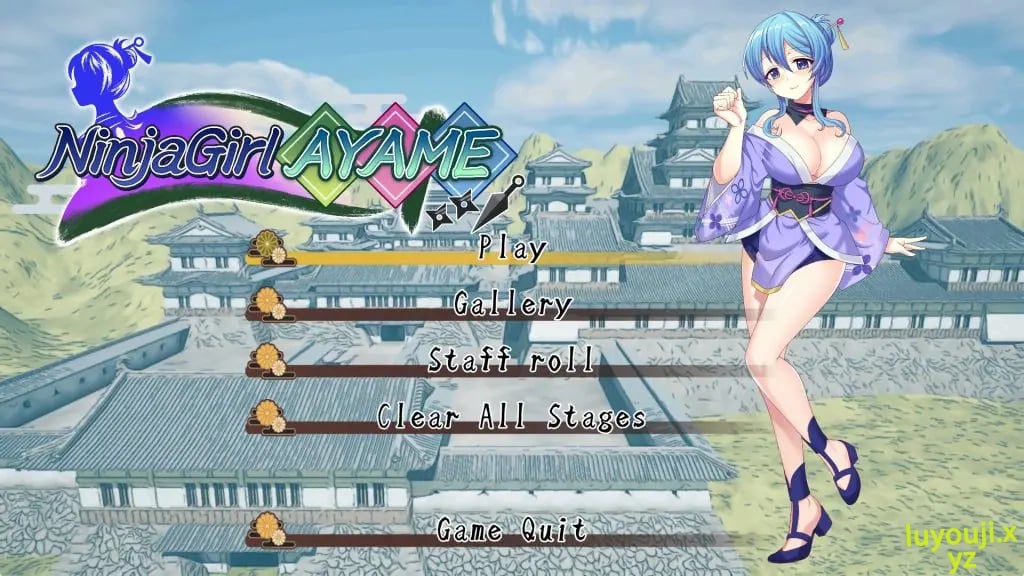【PC/生肉/拨作/RPG游戏/1.7G】女忍者菖蒲忍法帖(くノ一あやめ忍法帖)生肉版+自带全回想解放+拔作RPG游戏+1.7G