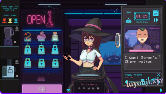 【PC/官中/冒险/SLG游戏/750M】 兼职女巫 (Part-Time Witch) 官中步兵版+冒险SLG游戏+750M