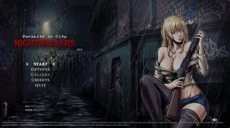 【PC/生肉/动作/ACT游戏/440M】 寄生虫城市：夜行者 （Parasite in City Nightwalkers） Ver1.05 生肉版+动作ACT游戏+440M-中文绅士游戏下载,黄游,色情手机啊游戏,绅士漫画,里番